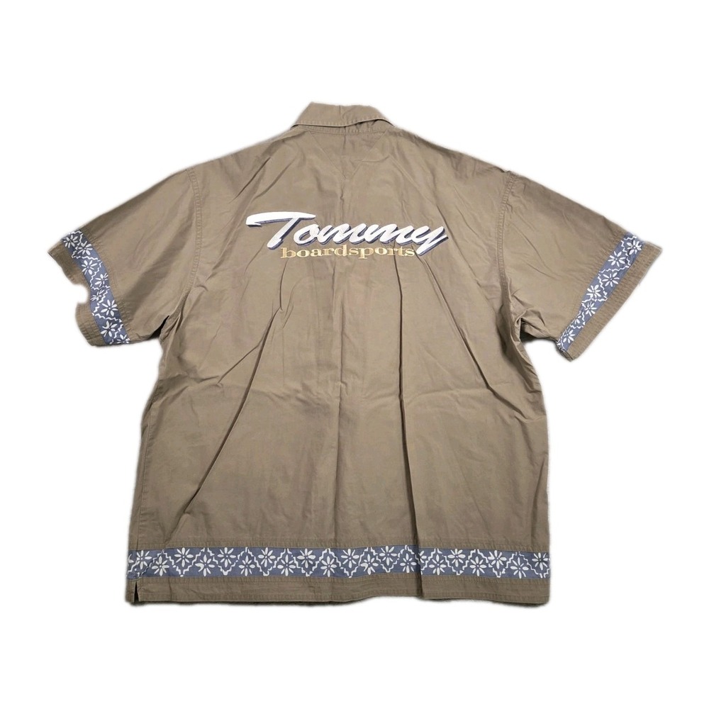 Vintage Tommy Hilfiger Shirt Mens Large Embroidered Boardsports‎ Hawaiian